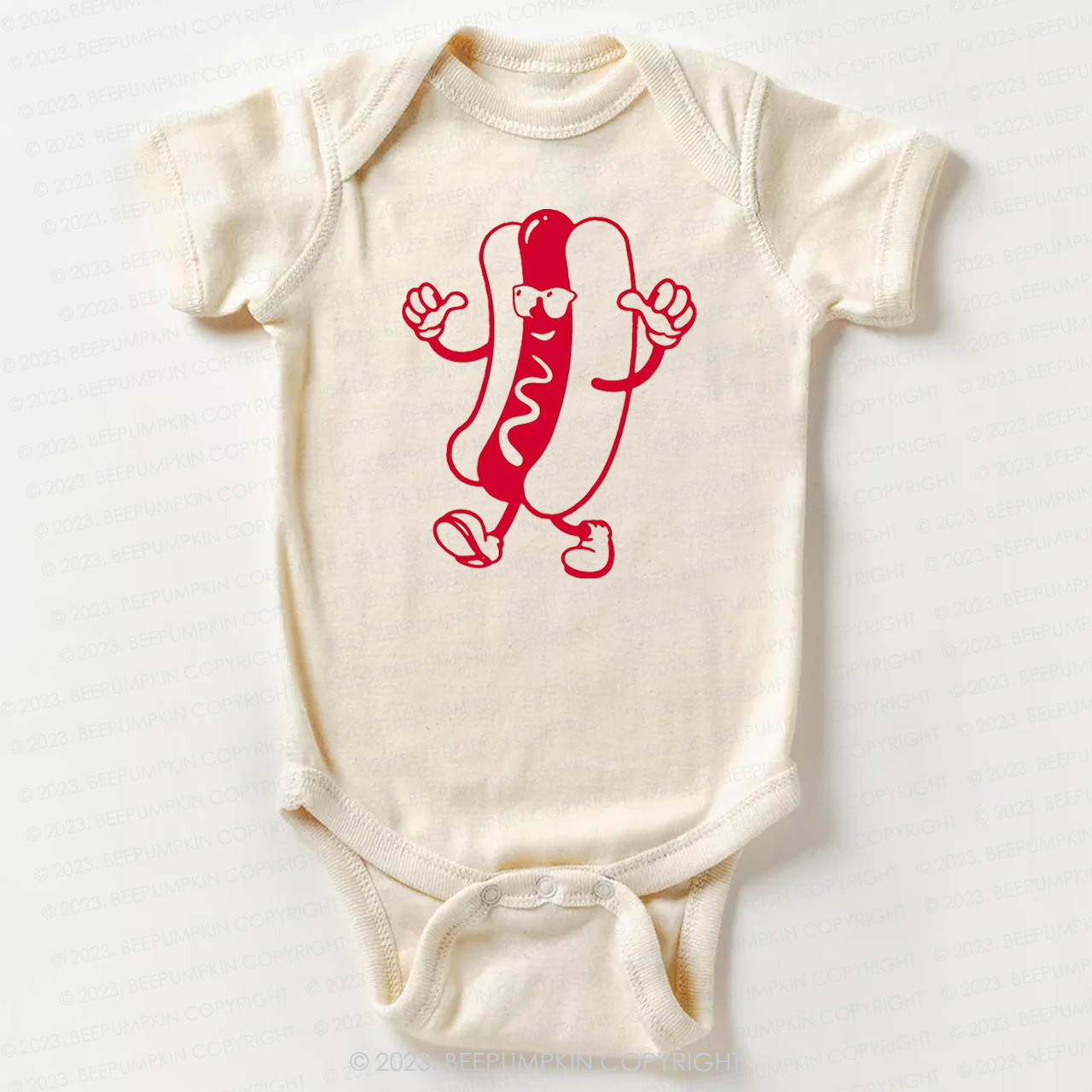 Cool Hot Dog Graphic Bodysuit For Baby