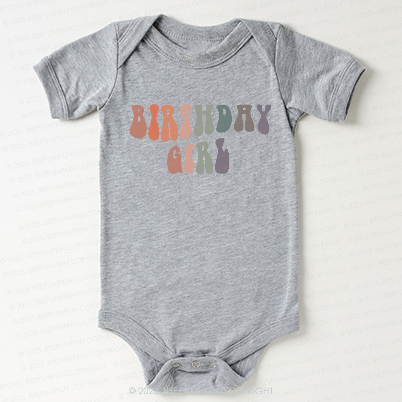 Birthday Girl Cute Retro Bodysuit For Baby