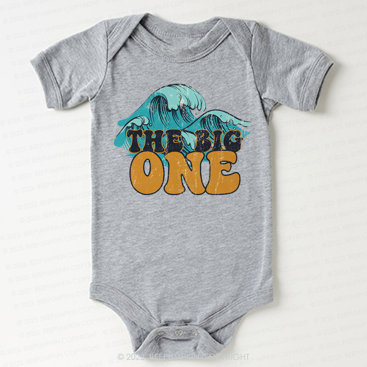 The Big One Retro Wave Birthday Bodysuit For Baby