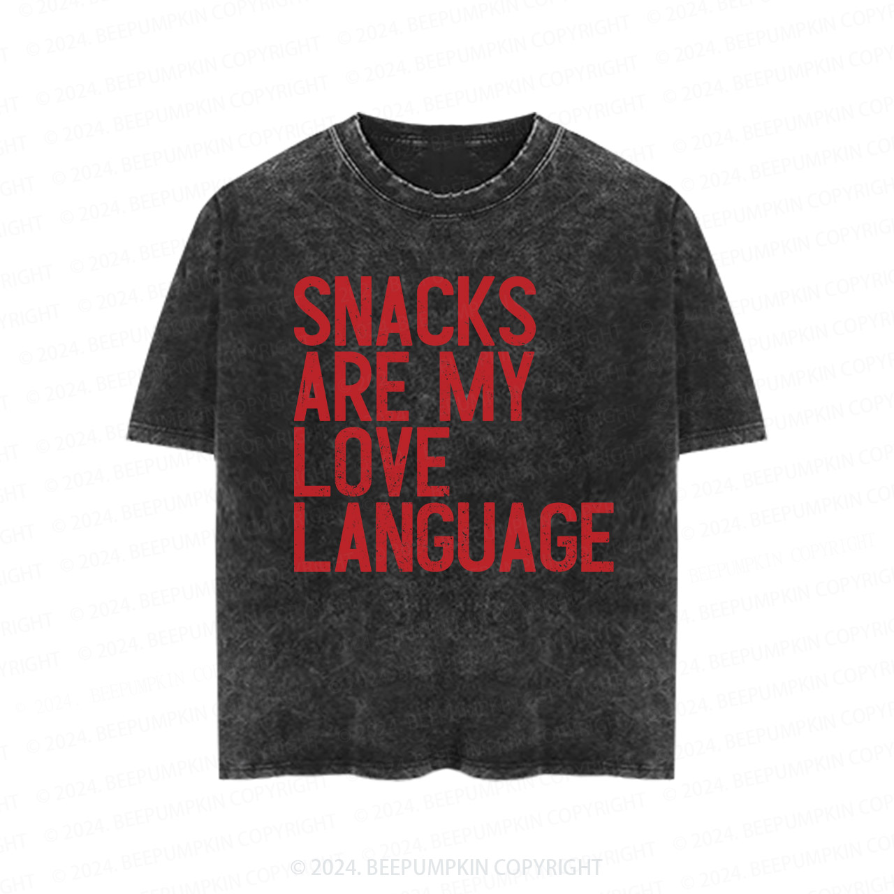 Snacks Are My Love Language Toddler&Kids Washed Tees
