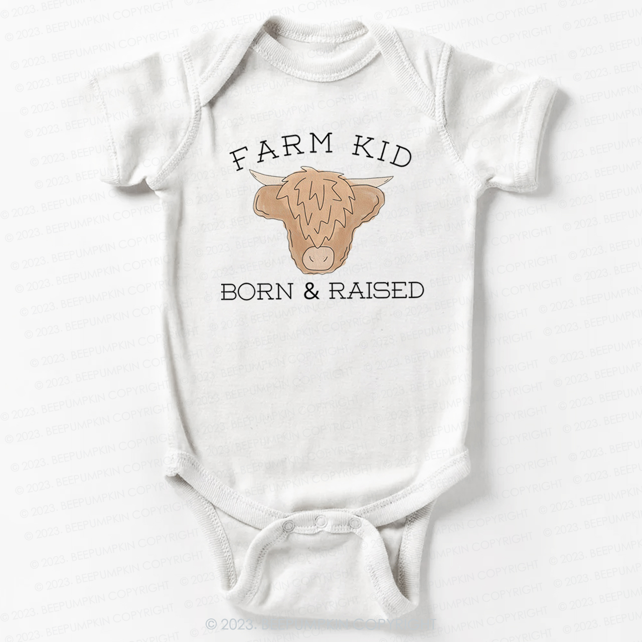Farm Kid Born And Raised Bodysuit For Baby