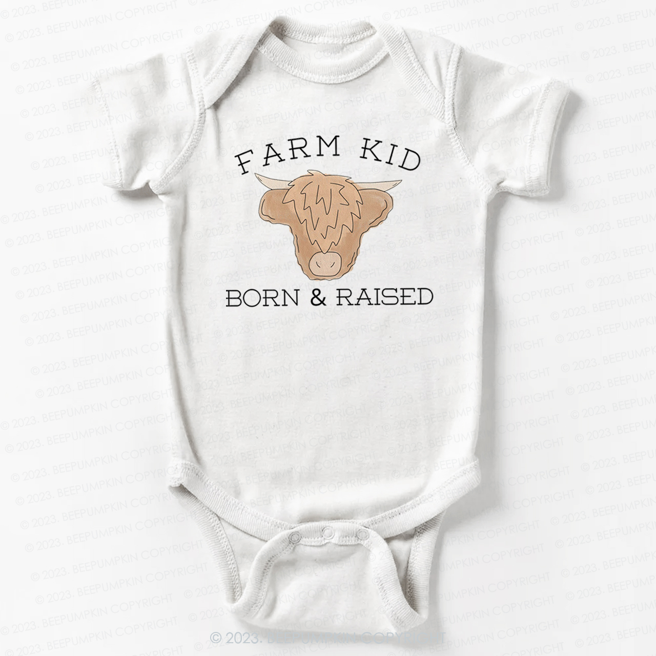 Farm Kid Born And Raised Bodysuit For Baby