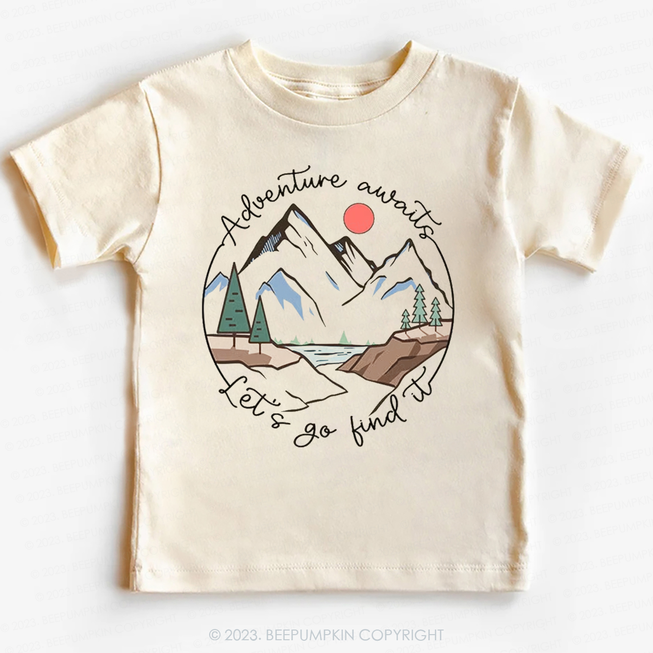 Adventure Awaits Let's Go Find It Kids Shirt