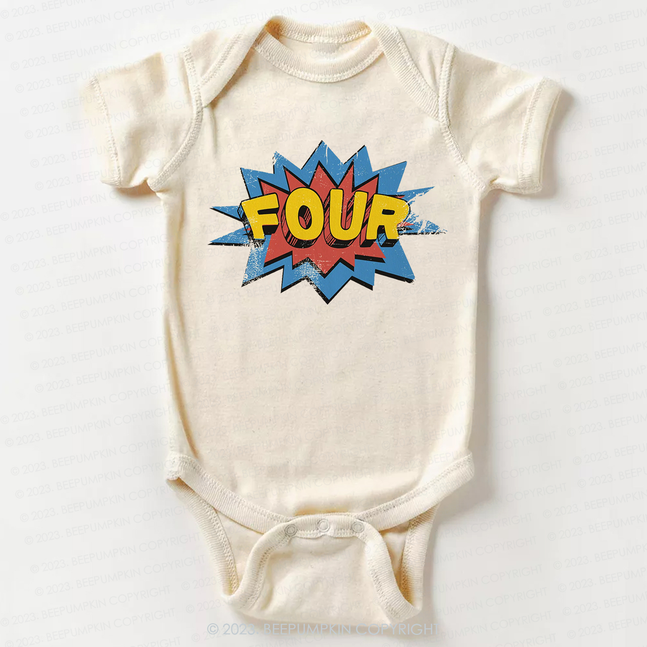 Birthday Age Natural Bodysuit For Baby