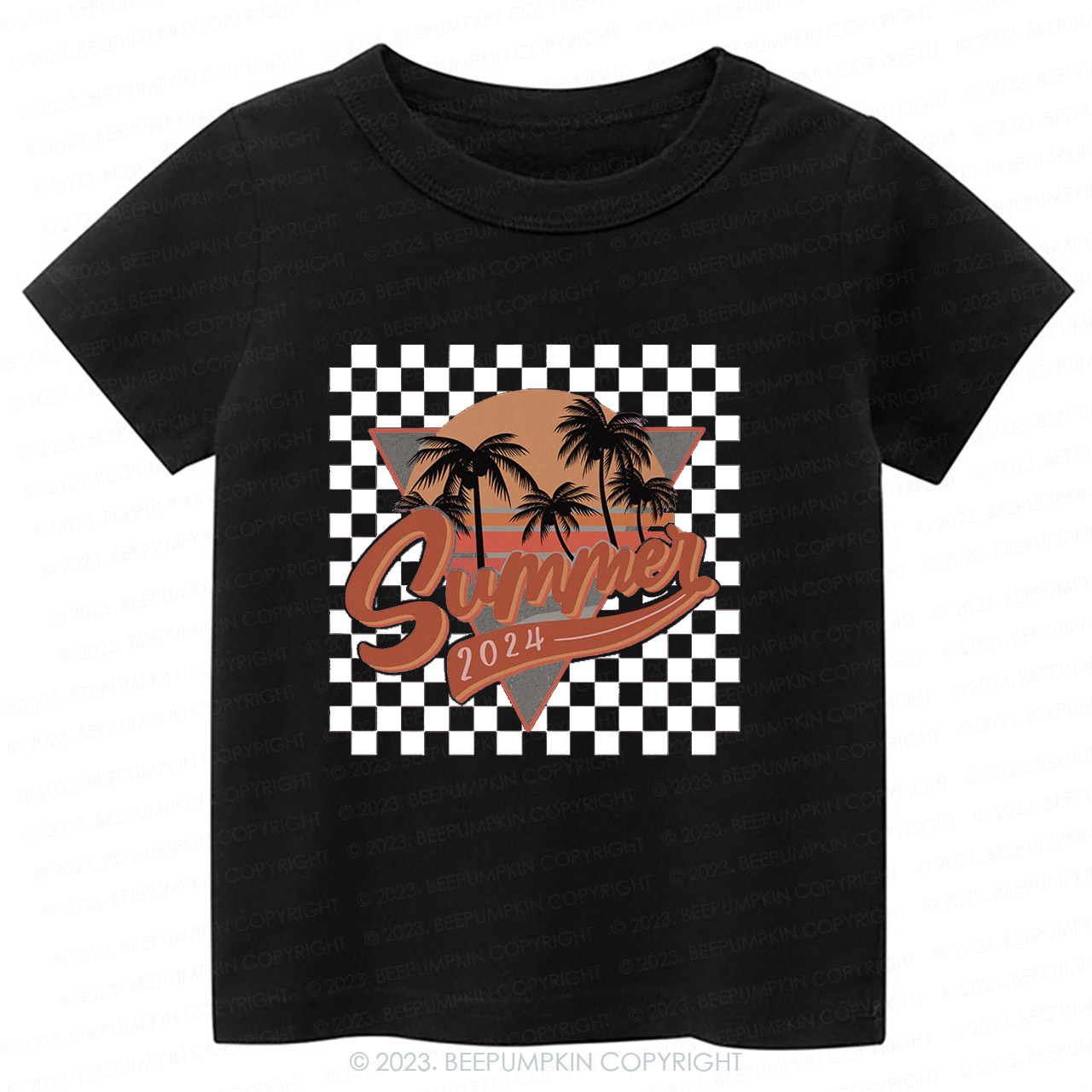 Retro Summer 2024 Natural Kids Shirt