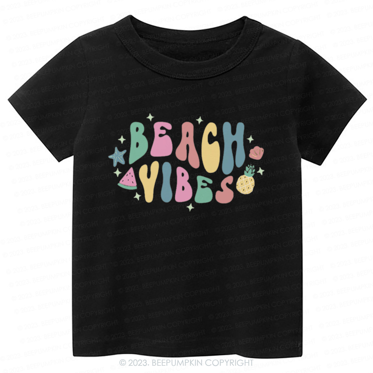 Retro Summer Beach Vibes Kids Shirt