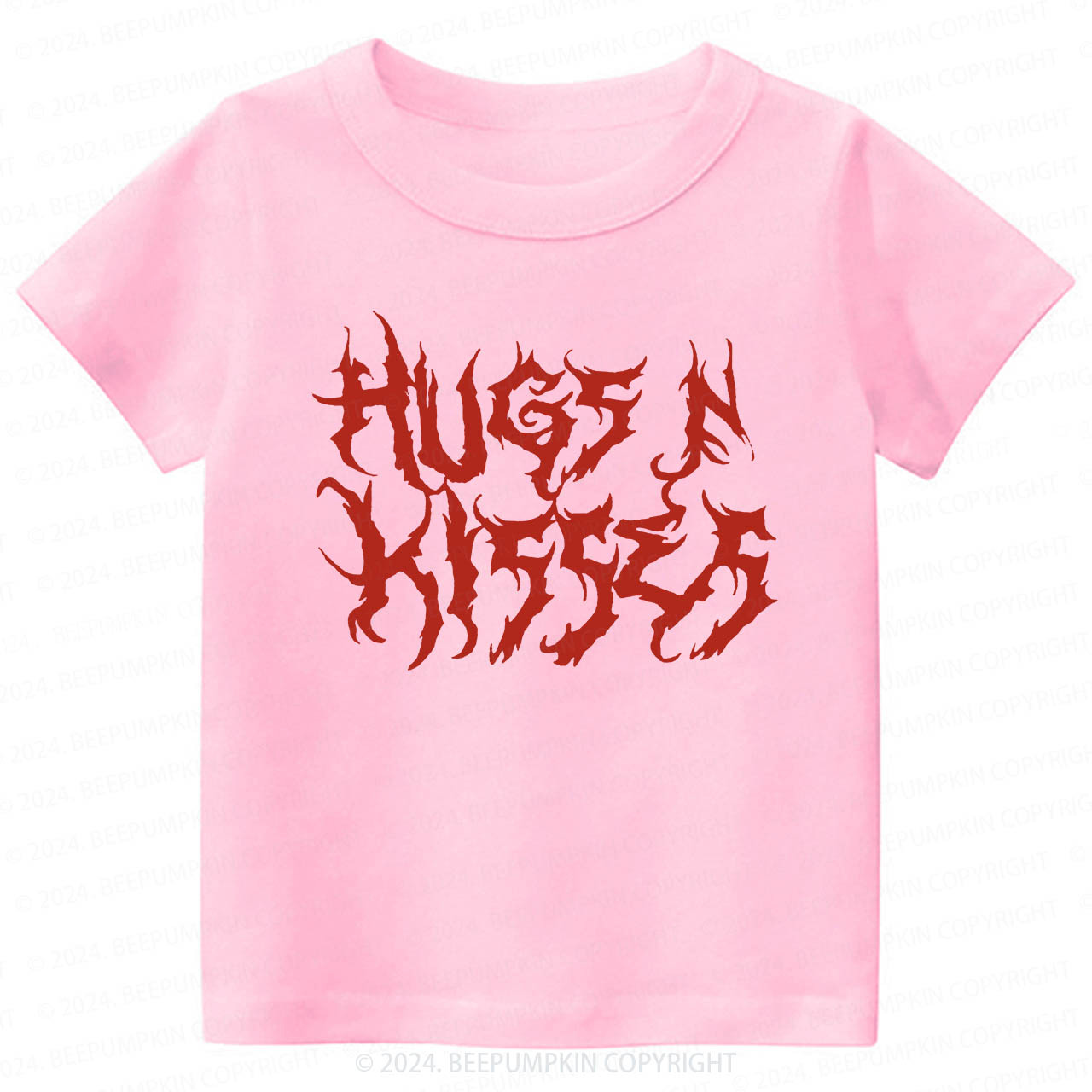 Hugs N Kisses Heavy Metal Toddler&Kids Tees 8