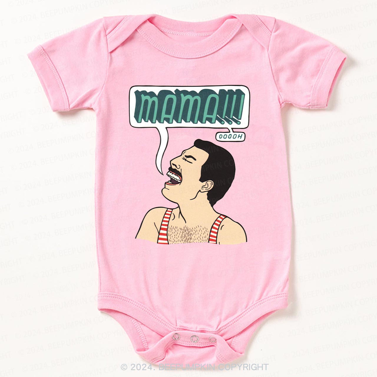 Funny Crazy Man Bodysuit For Baby 8