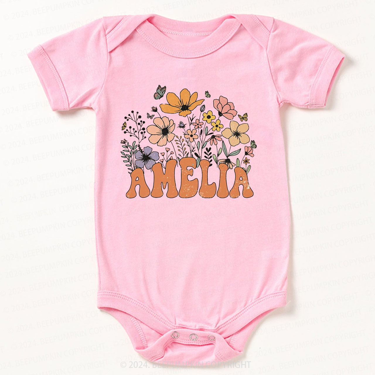 Personalized Girl Bodysuit For Baby 