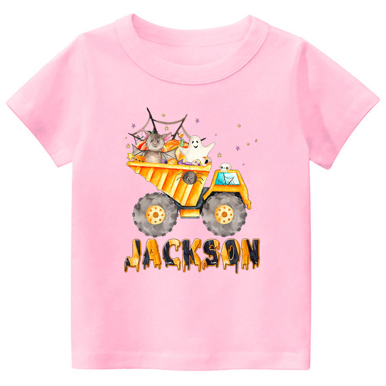 Personalized Dump Truck Halloween Kids Shirt 