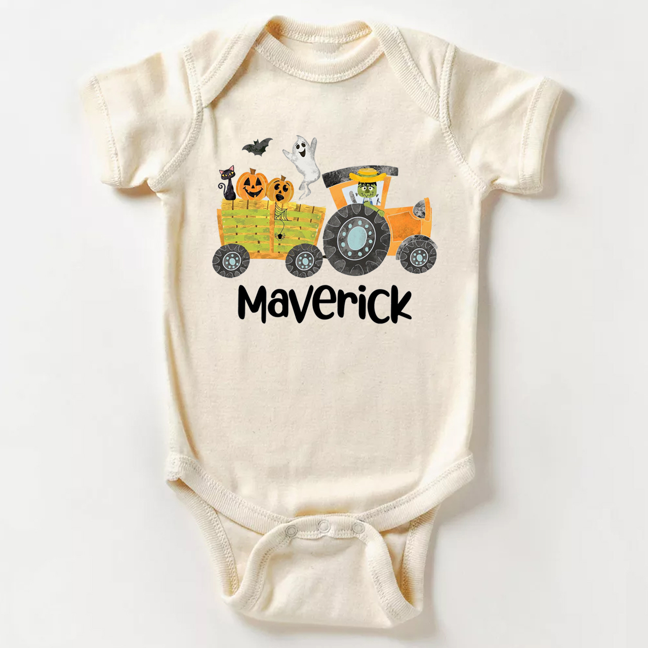 Personalized Cute Hayride Halloween Bodysuit For Baby