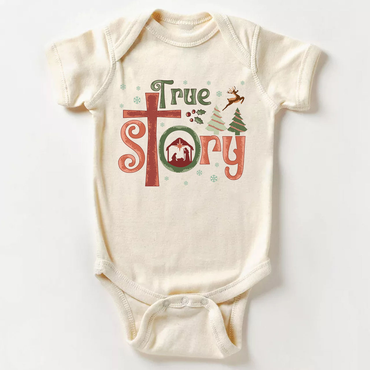 True Story Christmas Bodysuit For Baby