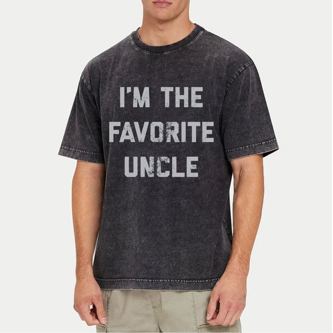I'm The Favorite Uncle Washed T-Shirts 