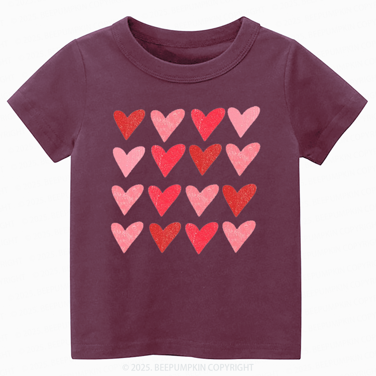Heart Valentine's Day Toddler&Kid's Tees Beepumpkin