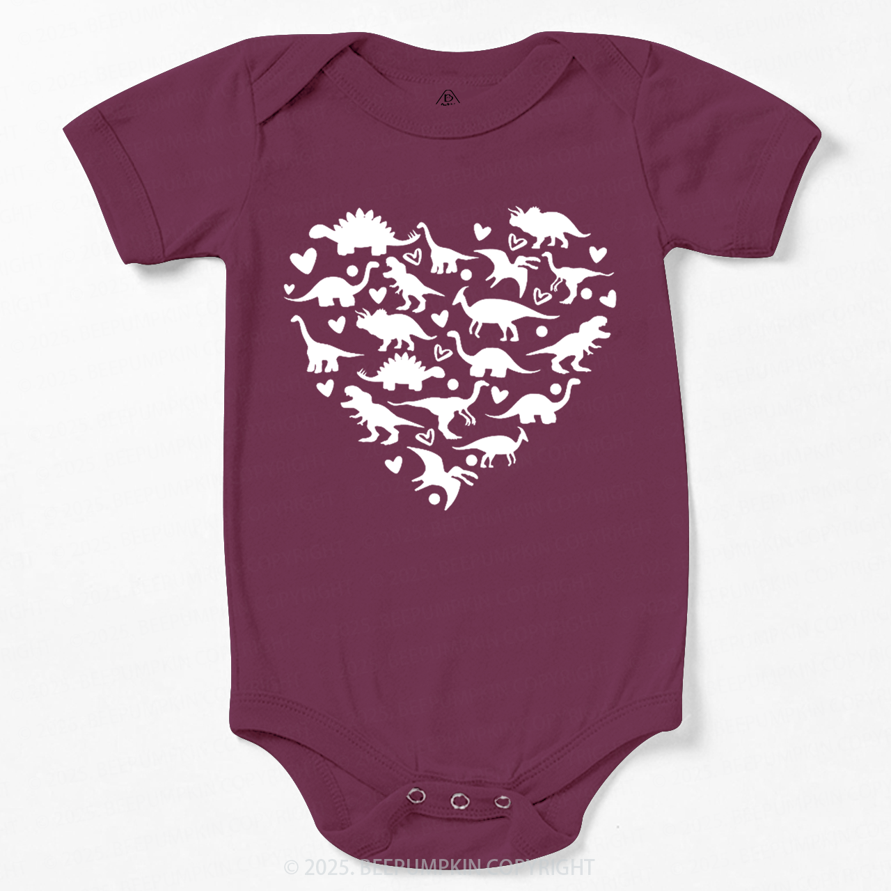 Dinosaur Valentine's Day Bodysuit Beepumpkin