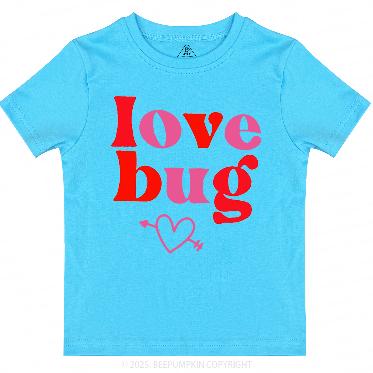 Love Bug Valentine's Day Toddler&Kid's Tees Beepumpkin 2
