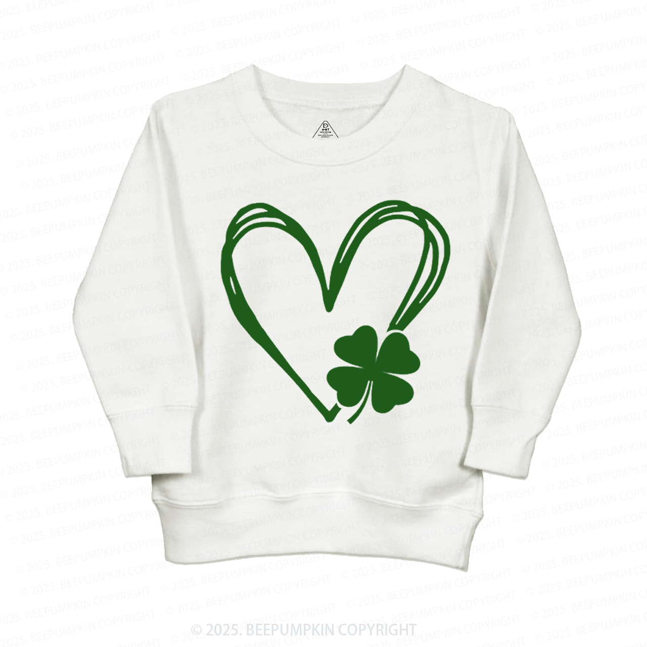 Shamrock Heart St. Patrick's Day Kid's Sweatshirt