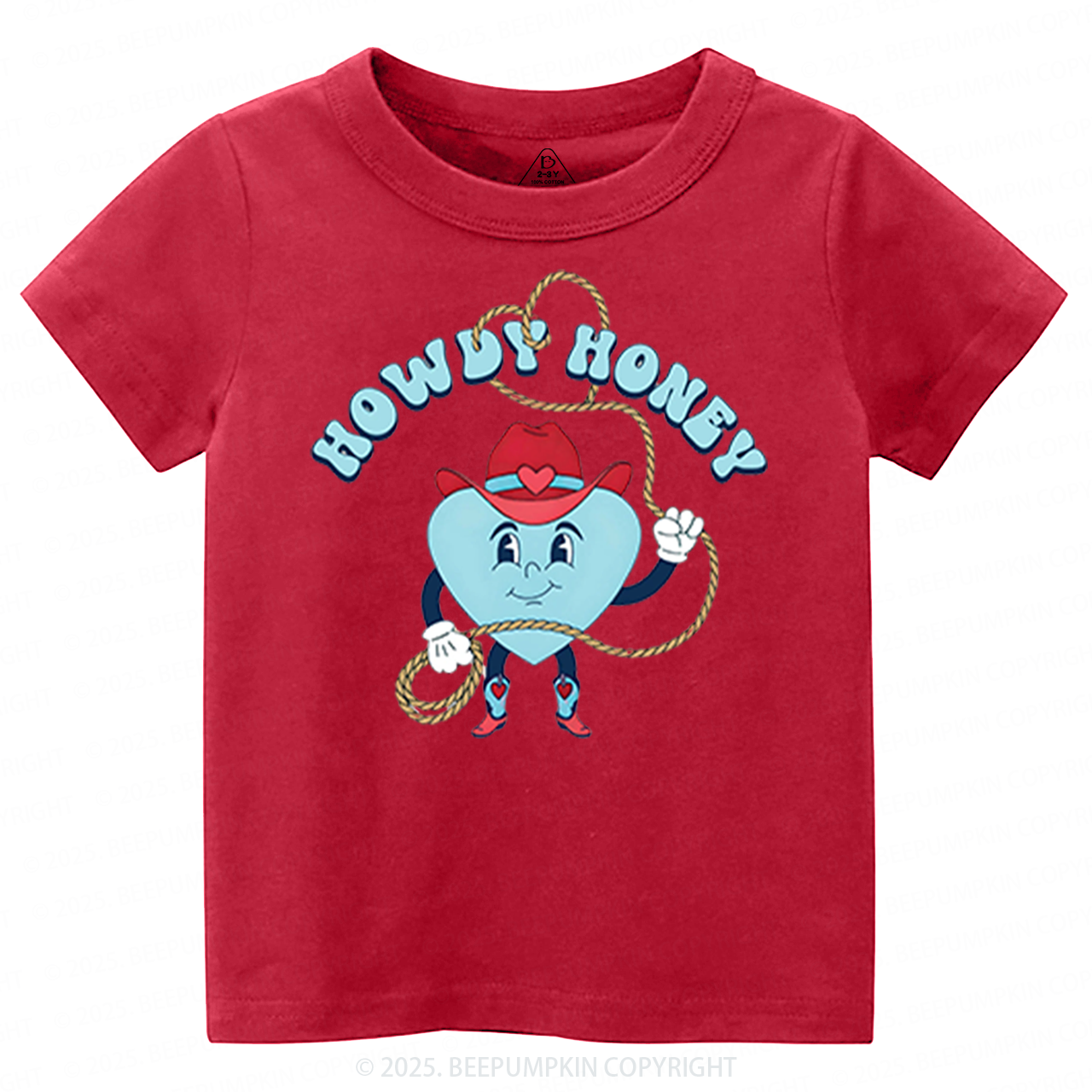 Howdy Honey Valentine's Day Toddler&Kid's Tees Beepumpkin