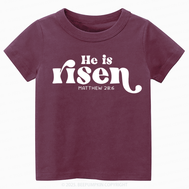 He Is Risen Toddler&Kid's Tees Beepumpkin