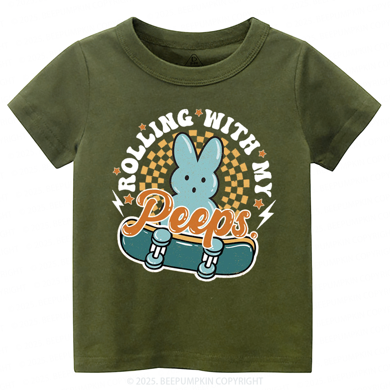 Rolling With My Peeps Toddler&Kid's Tees Beepumpkin