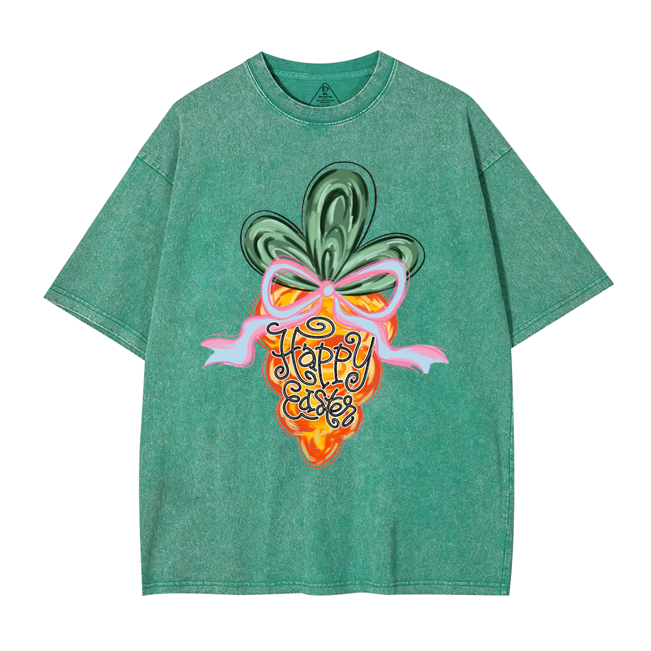 Happy Easter Carrot Mama Washed T-Shirts