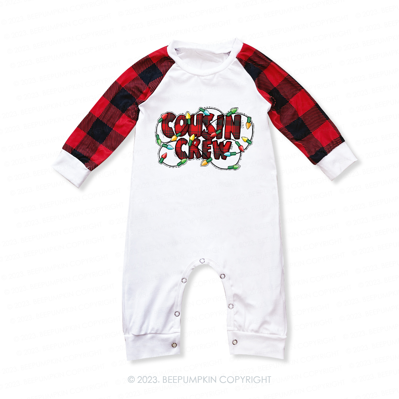 Santa Hat Cousin Crew Christmas Family Matching Pajamas Beepumpkin