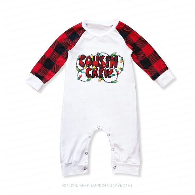 Santa Hat Cousin Crew Christmas Family Matching Pajamas Beepumpkin