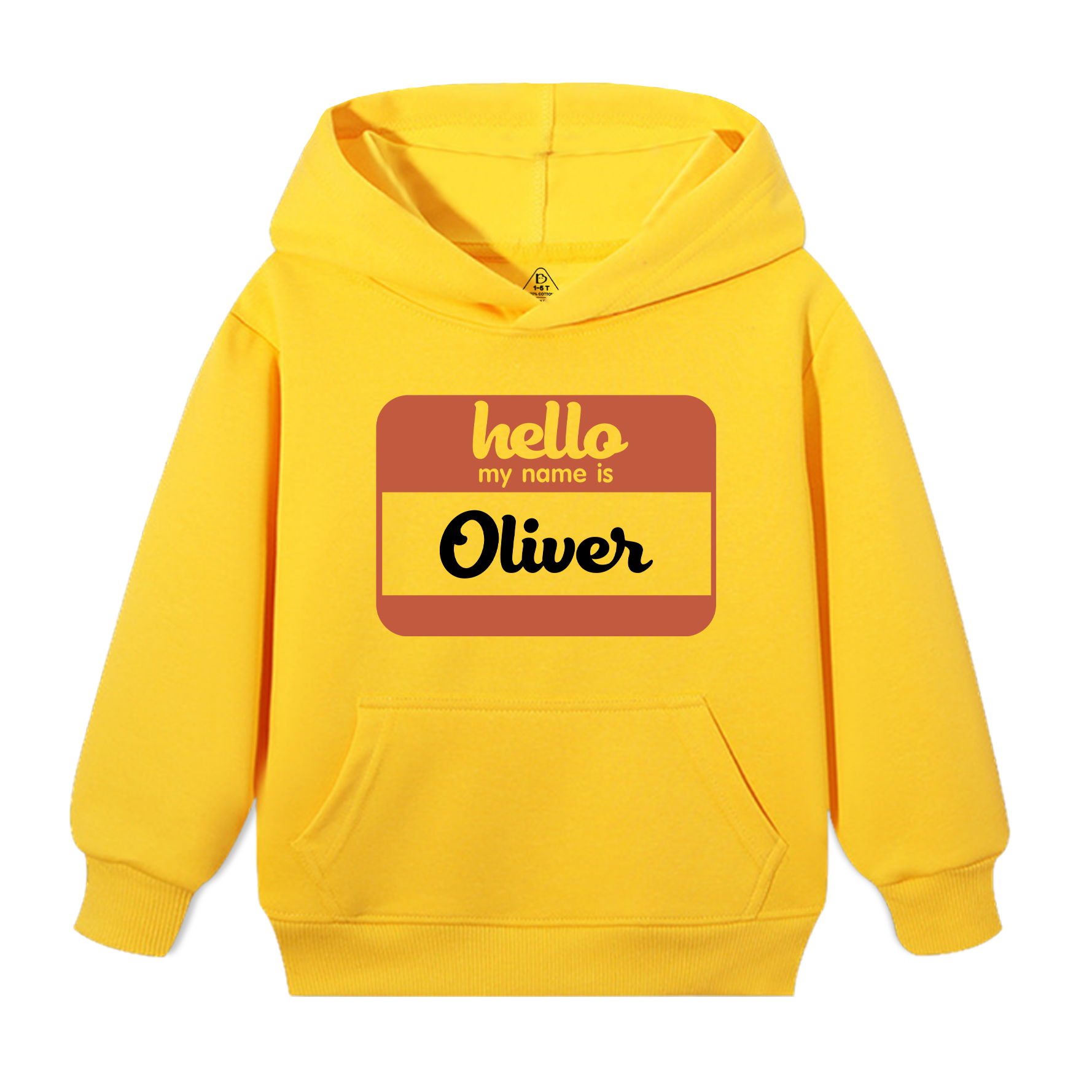 Hello My Name Is Personalized Kid's Hoodies Beepumpkin
