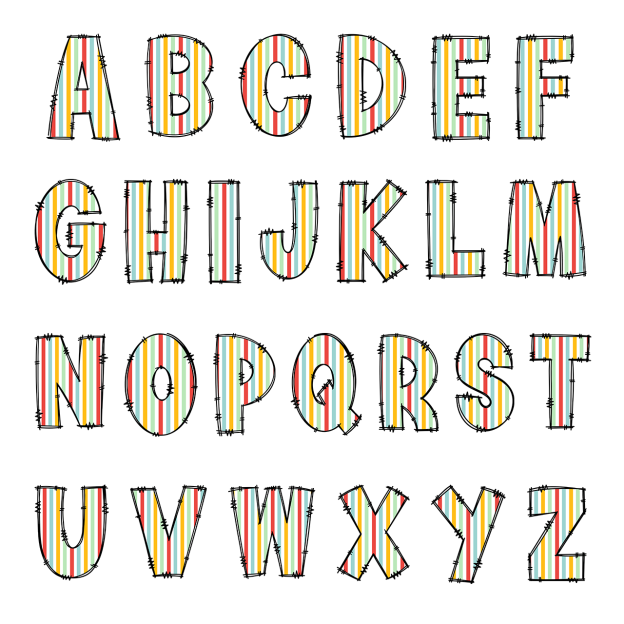 Personalized Alphabet Kid's Hoodies Beepumpkin