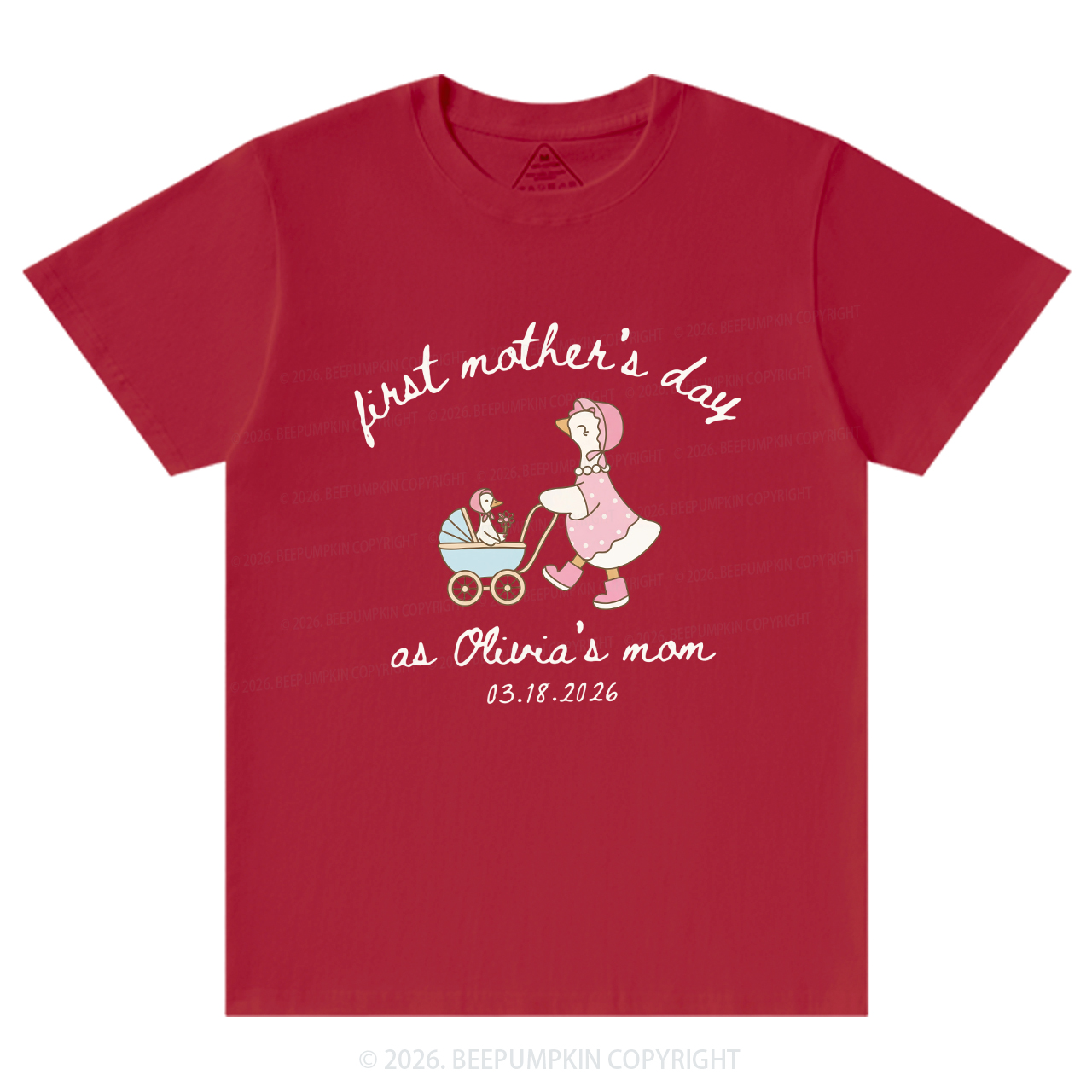 Personalized Goose Mama First Mother's Day T-Shirts