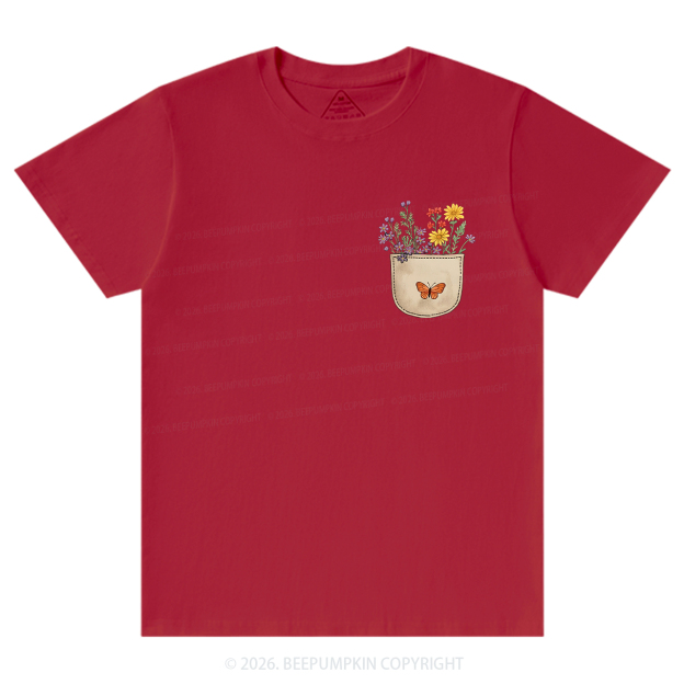 Wild Flowers Pocket T-Shirts