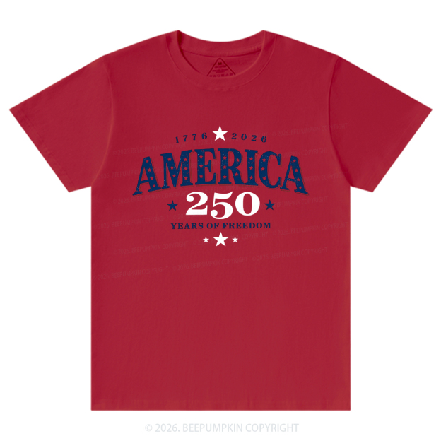 America 250 Years Freedom Retro Americana T-Shirts
