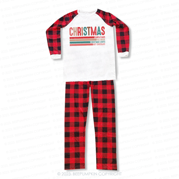 Rainbow Christmas Progress Bar Pajamas For Family Beepumpkin