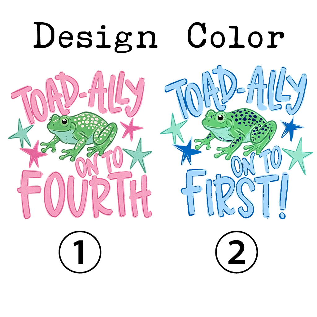 Personalized Toad-ally On To Grade Toddler&Kid's Tees