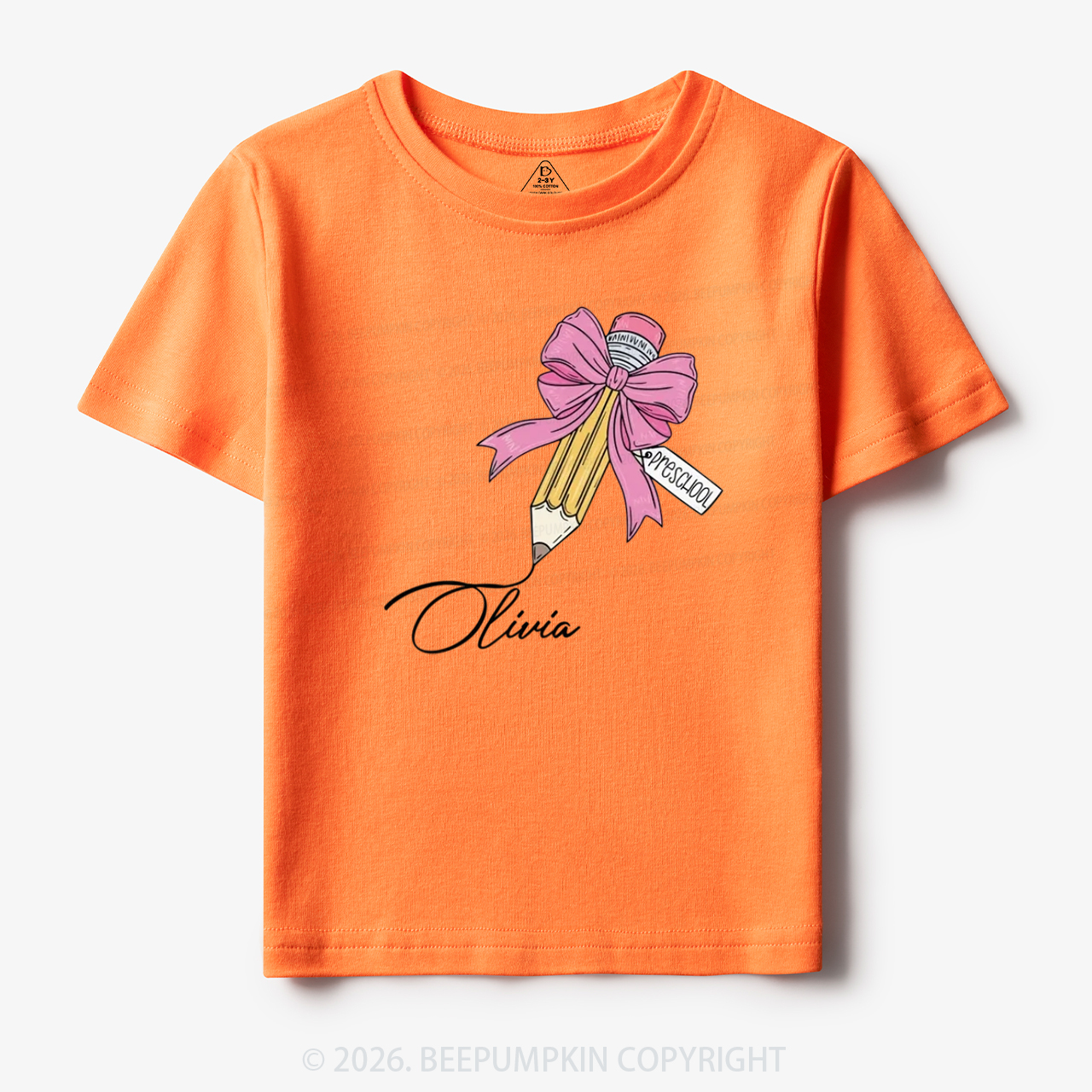 Personalized Preschool Back To School Toddler&Kid's Tees