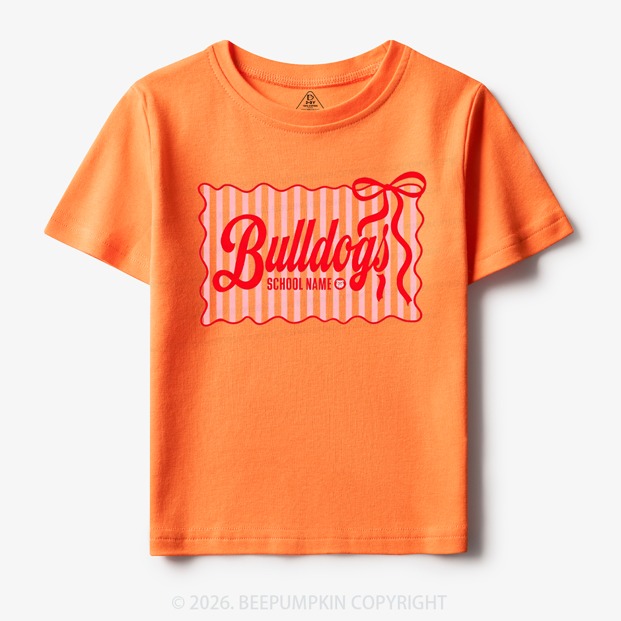 Personalized School Name Mascot Toddler&Kid's Tees
