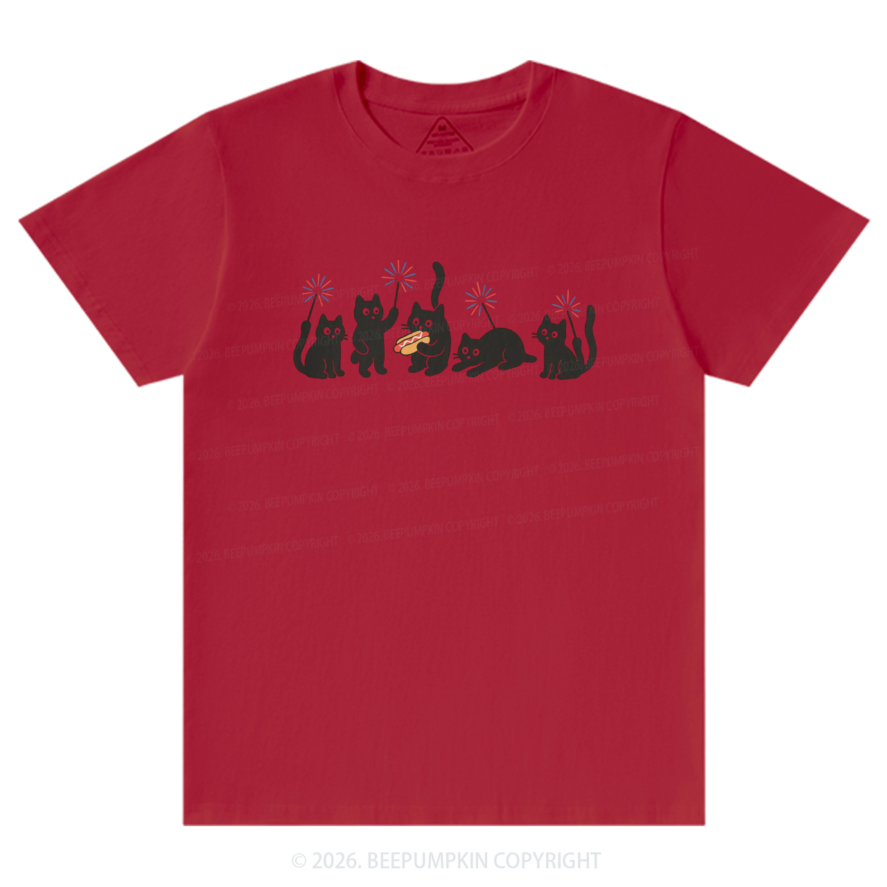 4th of July Funny Black Cats T-Shirts