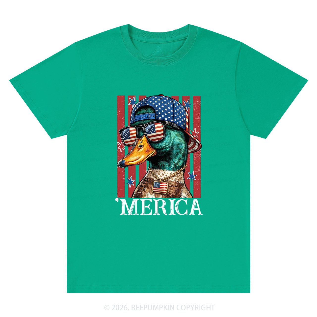 4th of July Funny Patriotic Merica Duck T-Shirts