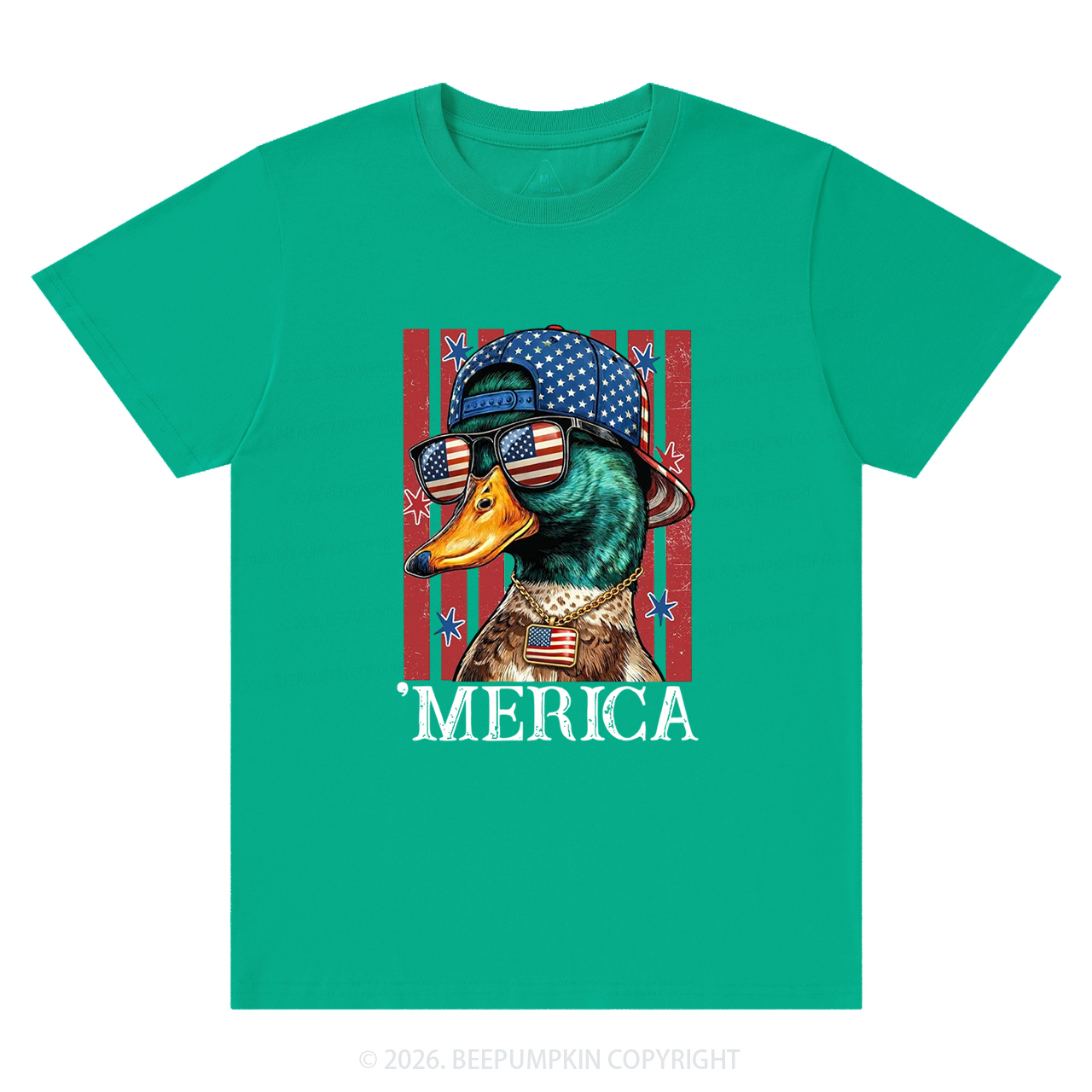 4th of July Funny Patriotic Merica Duck T-Shirts