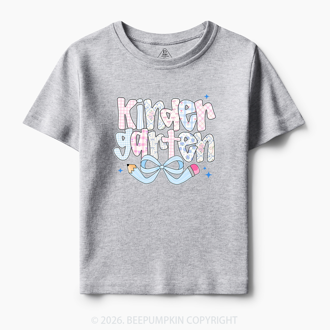 Personalized Preppy Back To School Coquette Pencil Bow Toddler&Kid's Tees