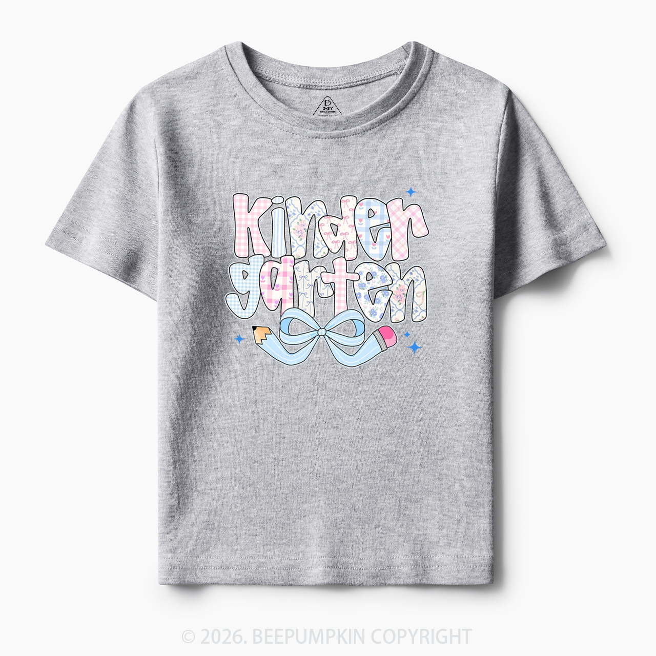 Personalized Preppy Back To School Coquette Pencil Bow Toddler&Kid's Tees
