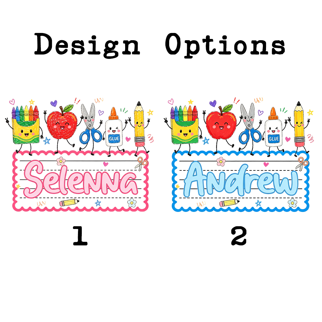 Personalized Back to School Doodle Name Toddler&Kid's Tees