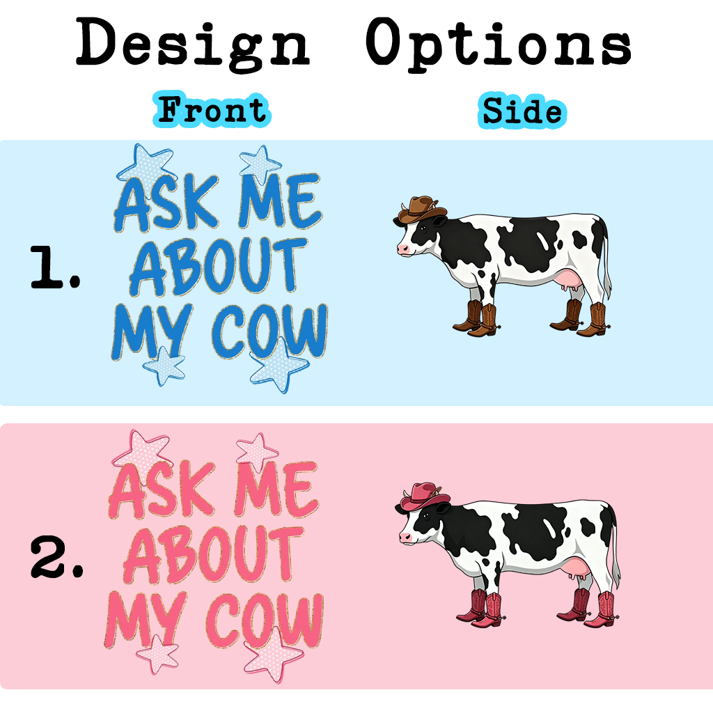Ask Me About My Cow Toddler&Kid's Tees