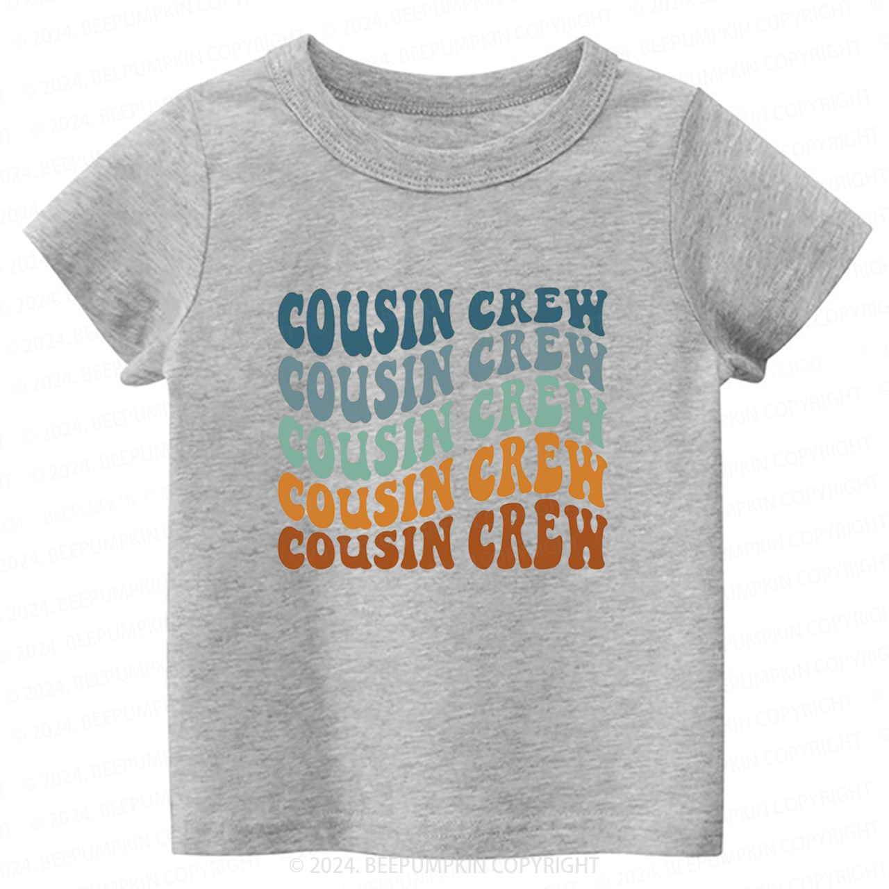 Boho Retro Cousin Crew Toddler&Kids Tees 