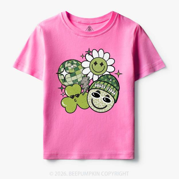 Disco Lucky Vibes Toddler&Kid's Tees Beepumpkin