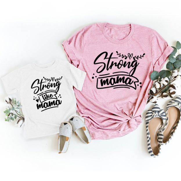 Strong Like Mama Mom&Me Shirt