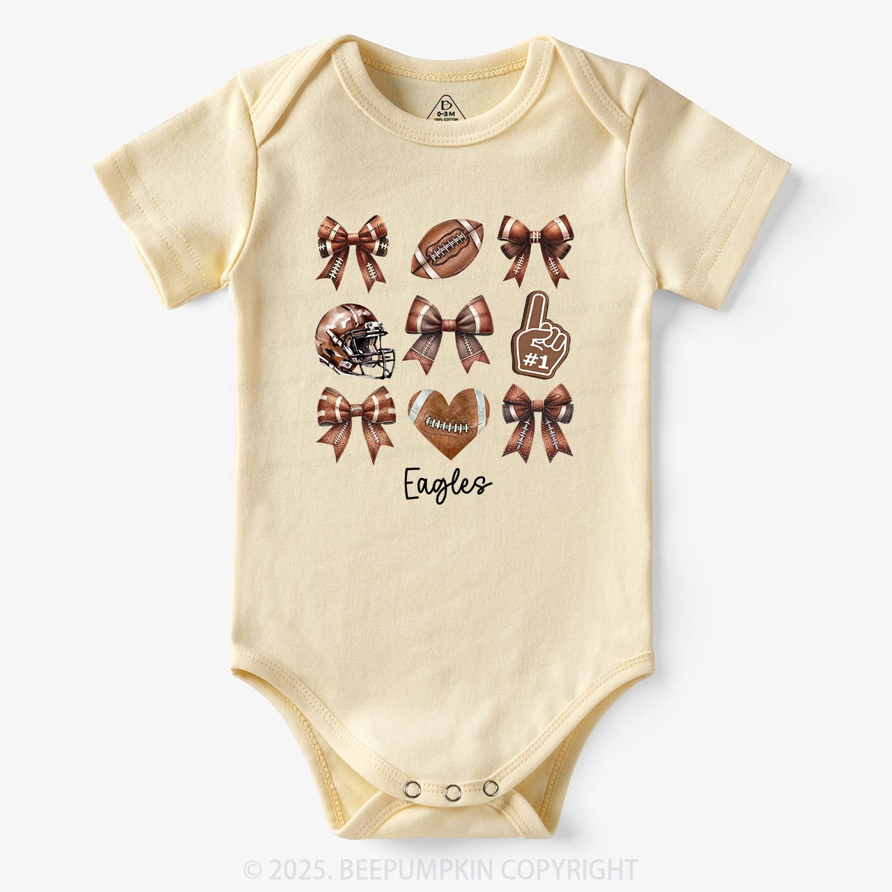 Personalized Football Bodysuit Beepumpkin
