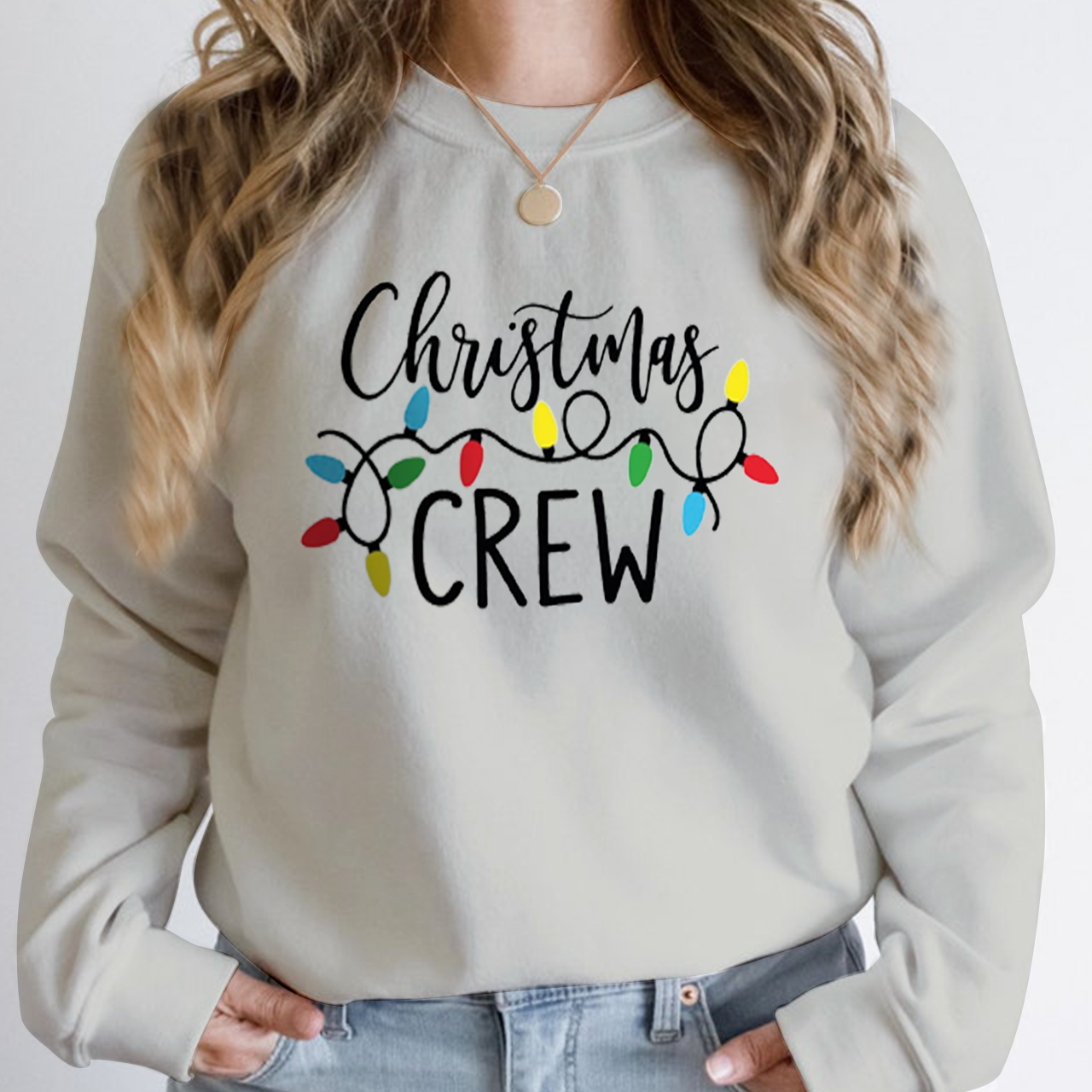 Christmas Crew Sweatshirt For Mama Beepumpkin