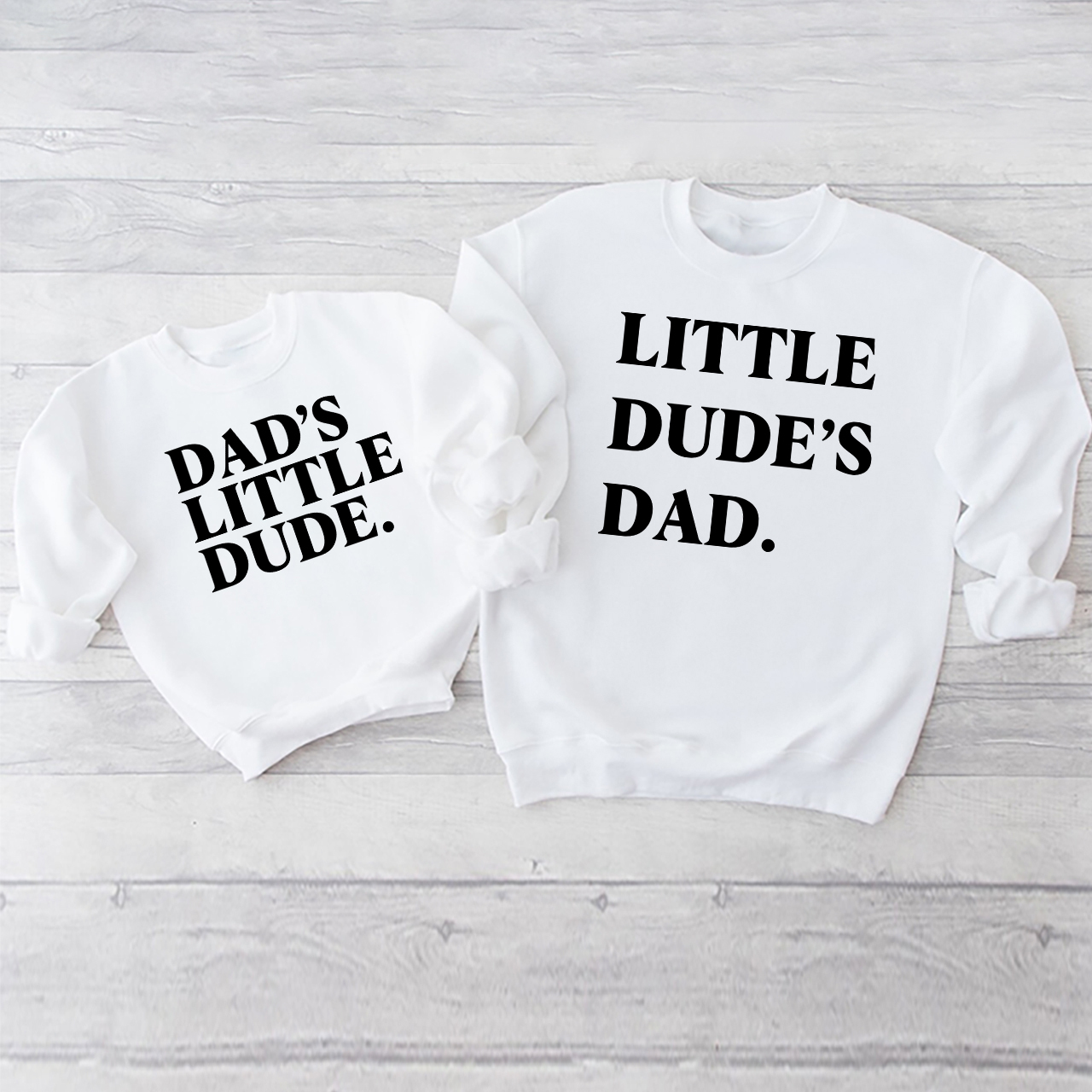 Matching Dad And Me Swetshirt (Little Dude's)