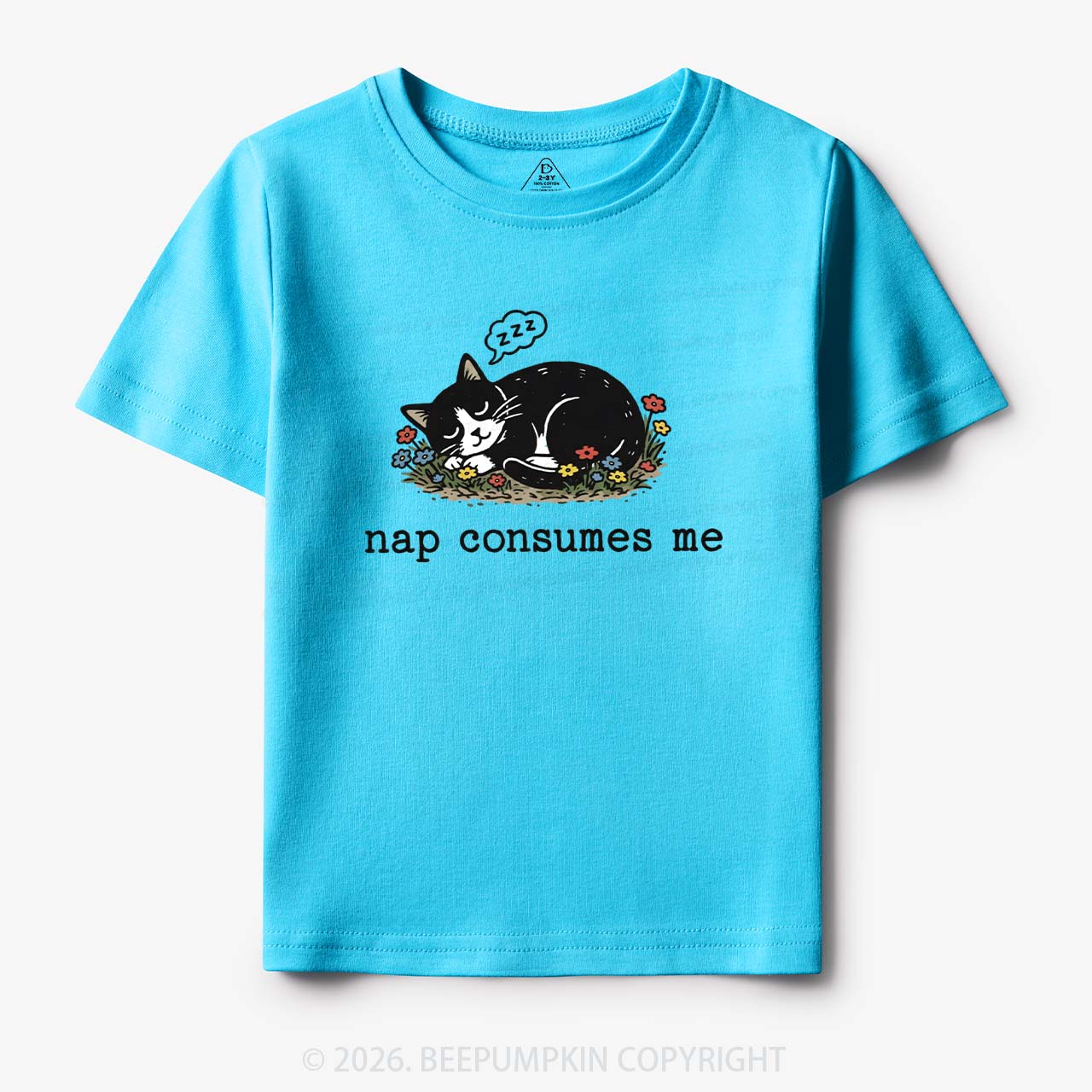 Funny Cat Meme Nap Consumes Me Toddler&Kid's Tees